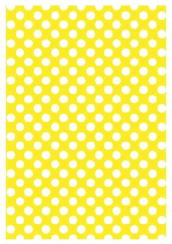 Printed Wafer Paper - Small Dots Yellow - Click Image to Close